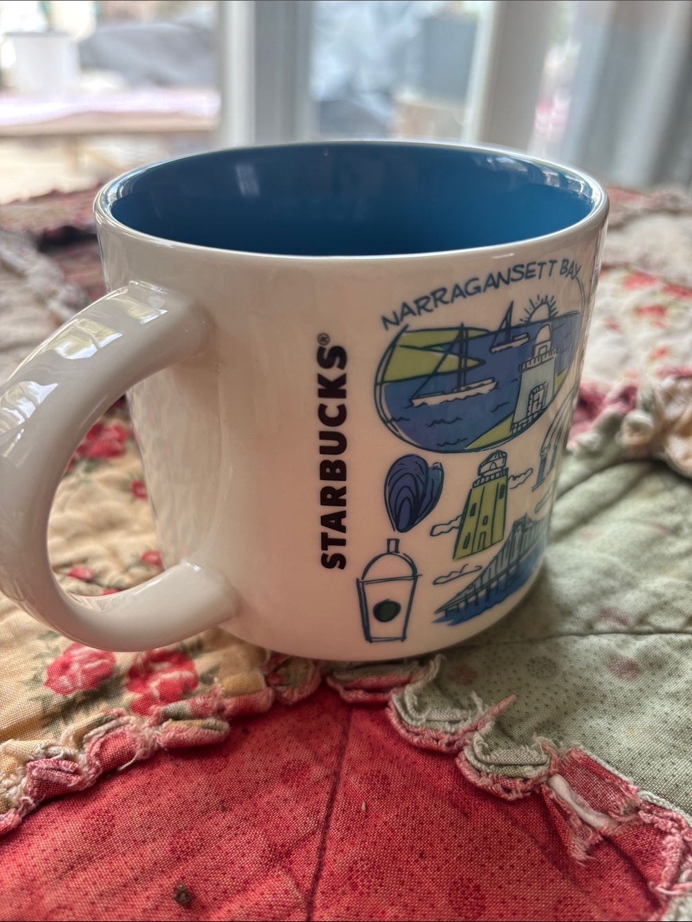 Starbucks Rhode Island Blue Interior Ceramic Mug - Picture 4 of 6